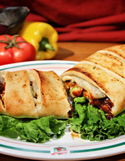 BBQ Chicken Stromboli