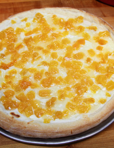 Peach Dessert Pizza