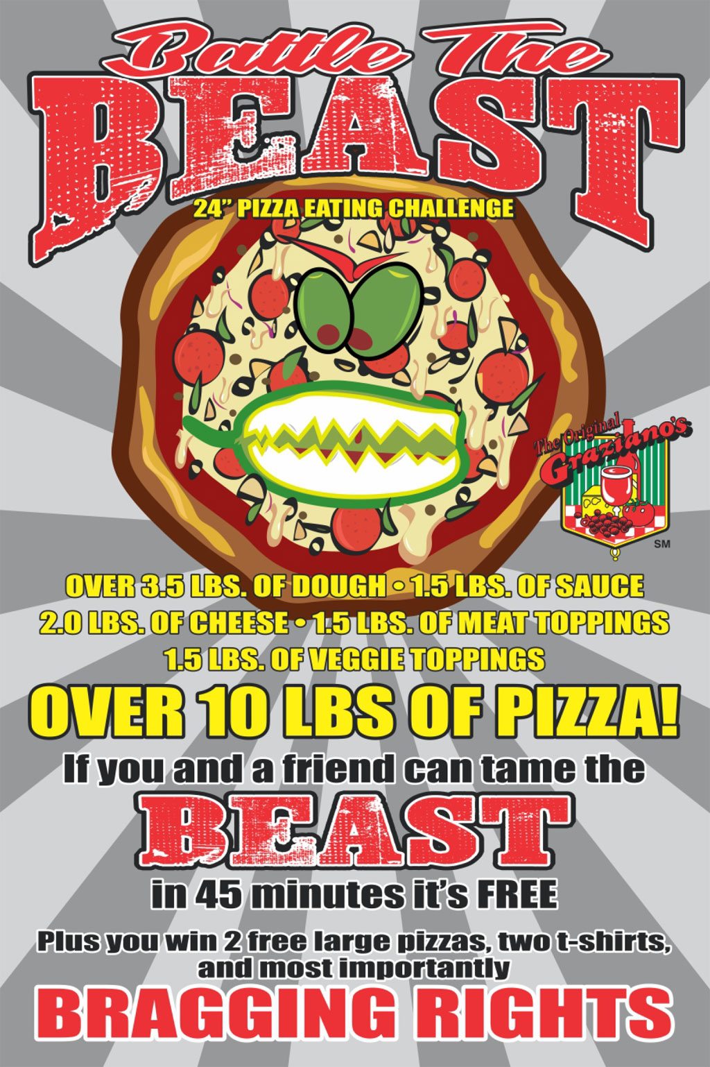 Monster Pizza Challenge